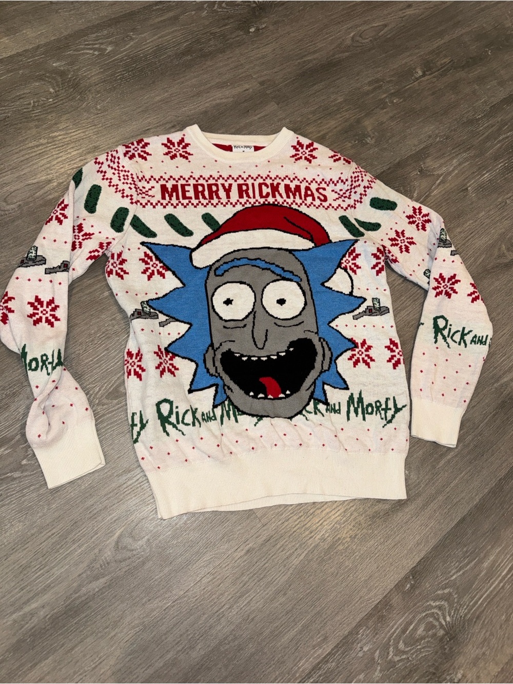 Adult Rick & Morty Christmas sweater